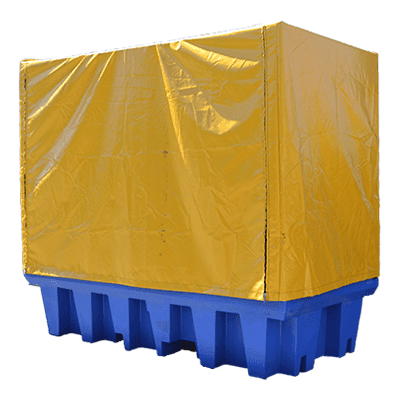 PVC Cover and Galvanised Frame To Suit Double IBC Bund